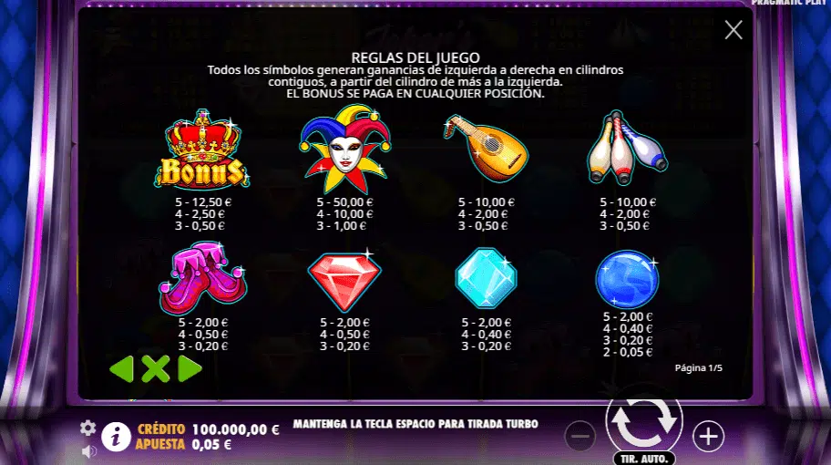 Joker Jewels slot captura de pantalla 4