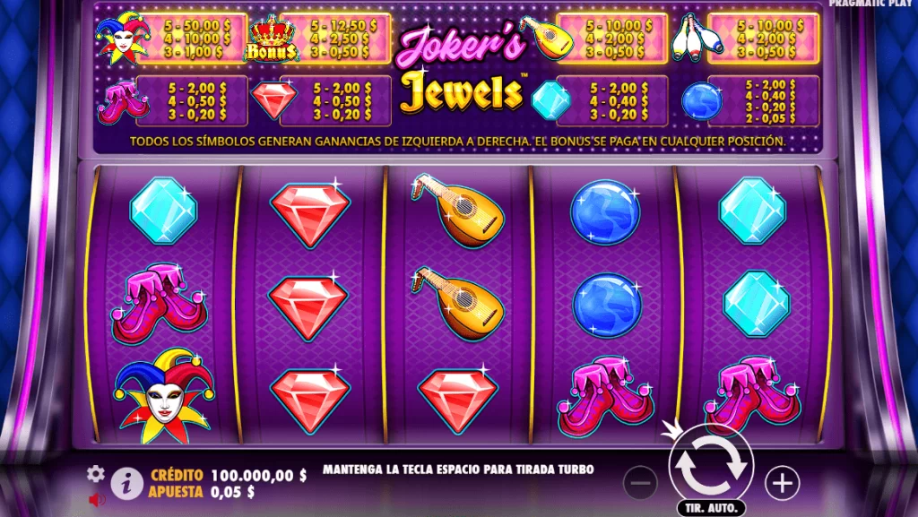 Jugar Joker's Jewels Demo o por Dinero Real