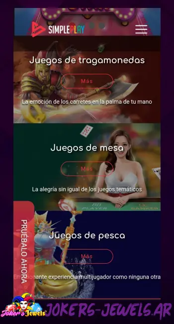 SimplePlay Tipos de juegos